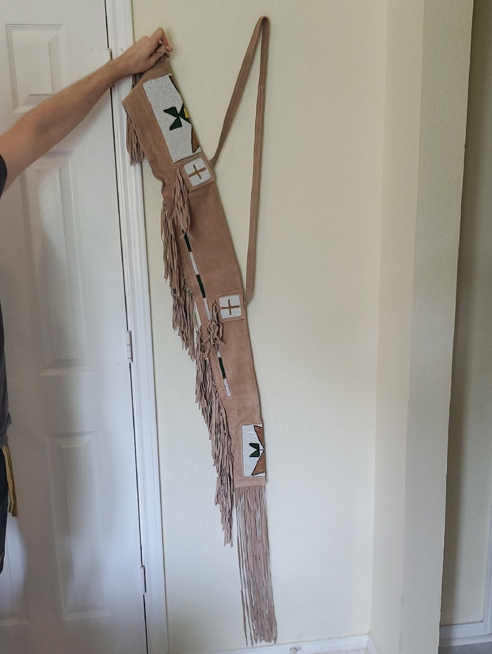 Beaded Fringe Real Suede Handmade Custom Rifle Sling From New Mexico